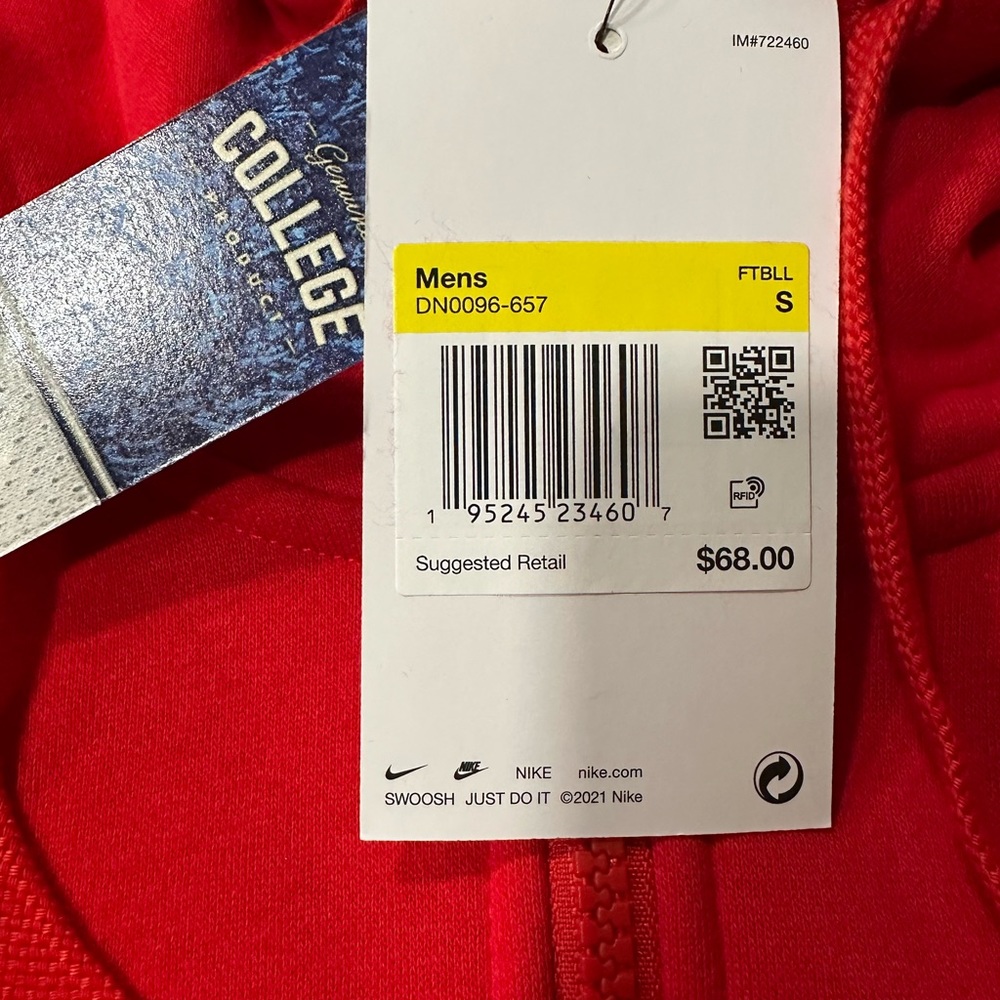 Georgia Bulldogs Nike Men’s 1/4 Zip Hooded Sweatshirt (Small) Retails For $70 - Picture 8 of 11